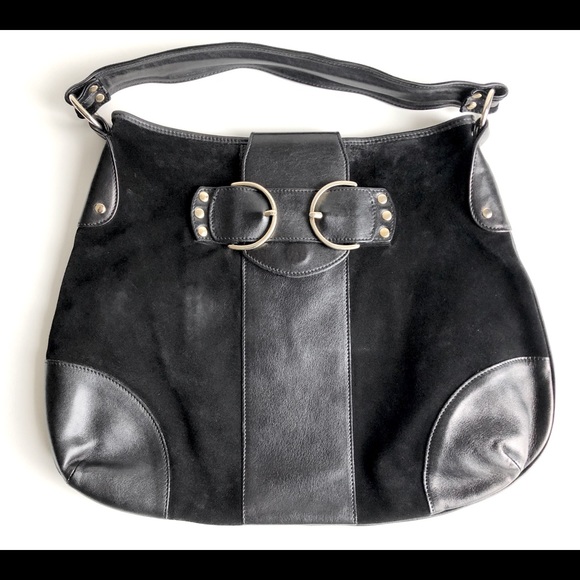 Luca Luca Suede & Leather Hobo - Picture 1 of 3